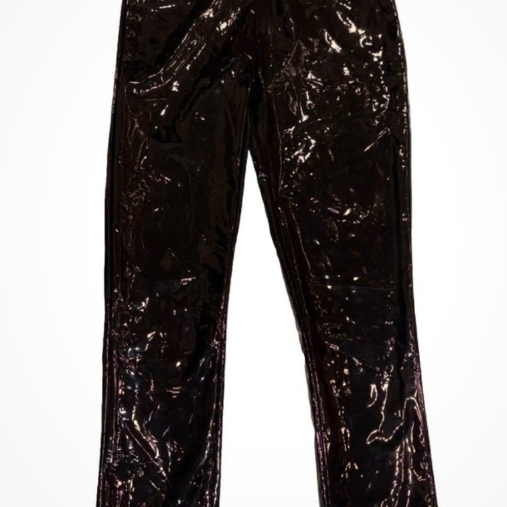 STEVE MADDEN Eden Patent Faux Leather Liquid High Rise Legging - Picture 4 of 6